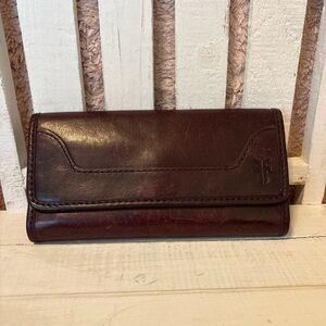 Frye brown leather wallet